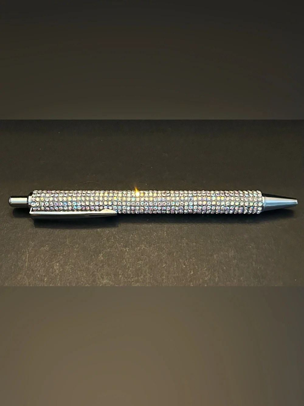 Rhinestone Crystal Ballpoint Pen Set: Blue, Red, Black, Silver, Pink and Purple